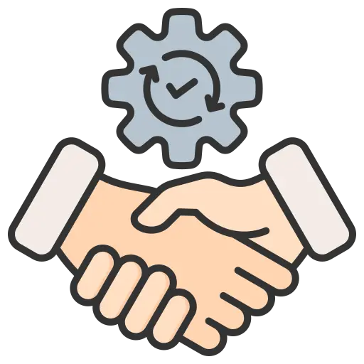 Business handshake representing partnership